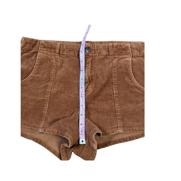 SOLD dark academia brown corduroy shorts forever 21 size 28 - Picture 8 of 9